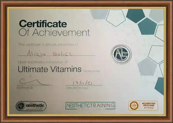 vitamin injections certification